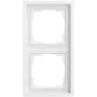 Gira 0212172 cornice 2 posti, Gira F100, bianco puro