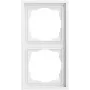 Gira 021282 cornice 2 posti, Gira F300, bianco puro