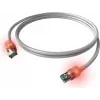 ZVK EasyLan Cat6a cavo patch LED RJ45, schermato, 7,5 m, turchese