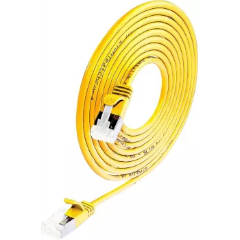 Wirewin Slim Cat6a U/FTP cavo patch RJ45, 5 m, giallo