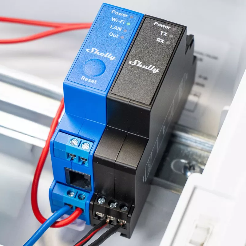 Shelly Pro Modbus Add-on RS485, accessorio per guida DIN