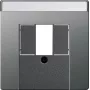 Gira placca BSF TAE/USB, acciaio inox, 0876600