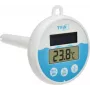 TFA Dostmann termometro solare digitale per piscina, bianco/turchese, 30.1068.02