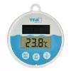 TFA Dostmann termometro solare digitale per piscina, bianco/turchese, 30.1068.02