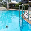 TFA Dostmann termometro solare digitale per piscina, bianco/turchese, 30.1068.02