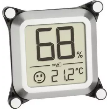 TFA Dostmann Termoigrometro per humidor, argento, 30.5056.54