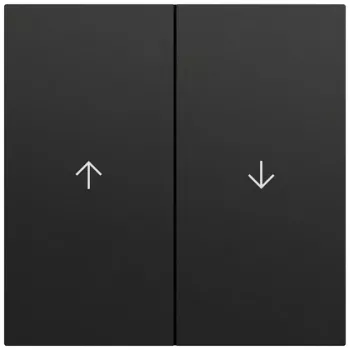Gira 329474 tasto a bilanciere 2 vie freccia, System 70, nero (verniciato)