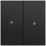 Gira 329474 tasto a bilanciere 2 vie freccia, System 70, nero (verniciato)