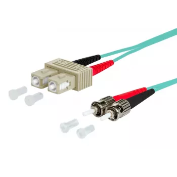 Metz OpDAT cavo patch in fibra ottica SC duplex a 2x ST, OM3, 2 m, acqua