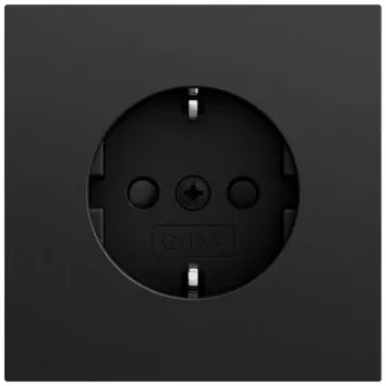 Gira System 70 presa SCHUKO SP, nero, 445374