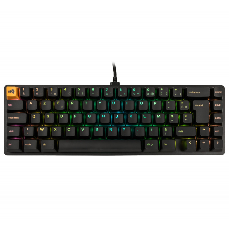 Glorious GMMK 2 Compact tastiera – Fox Switches, layout FR, nero