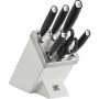 Set di 5 coltelli in un ceppo autoaffilante Zwilling All * Star – argento