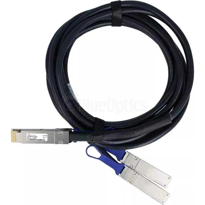 BlueLAN cavo DAC breakout QSFP-DD su 2x QSFP56 400G, 1 m, compatibile Juniper 720-128728