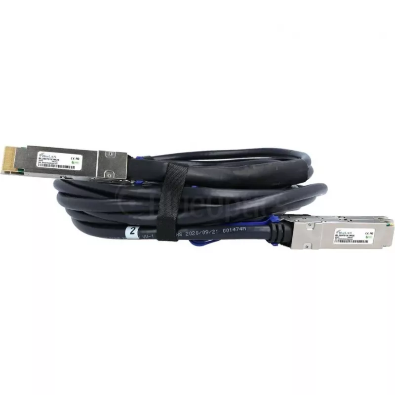 BlueLAN cavo DAC breakout QSFP-DD su 2x QSFP56 400G, 1 m, compatibile Juniper 720-128728