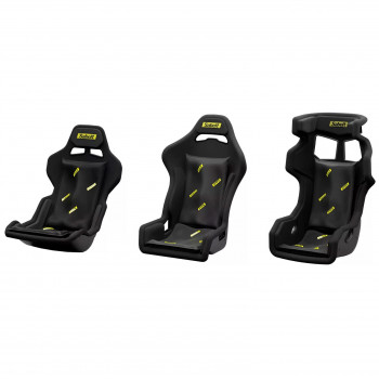 Sabelt Sim Foam Pro Kit schienale, imbottitura schienale ergonomica a forma stabile, 40x65 cm, nero