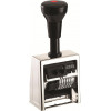 Reiner Timbro numeratore B6, altezza carattere 4,5 mm, in metallo, cromato lucido, ruote in ghisa speciale