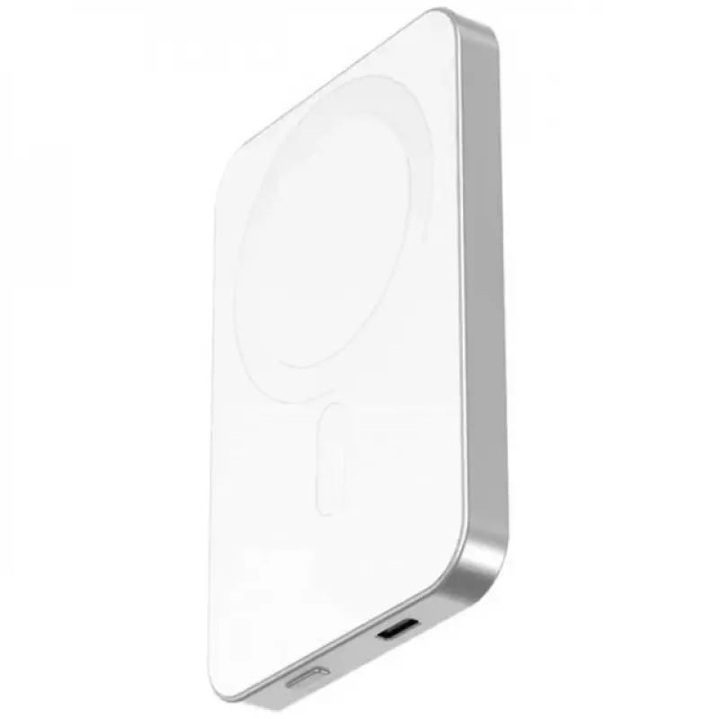 Powerbank wireless magnetica Nevox Qi2, 5000 mAh, argento/bianco
