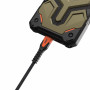 Cavo robusto in Kevlar USB-C-USB-C Urban Armor Gear, 140 W, 1,5 m, nero/arancione