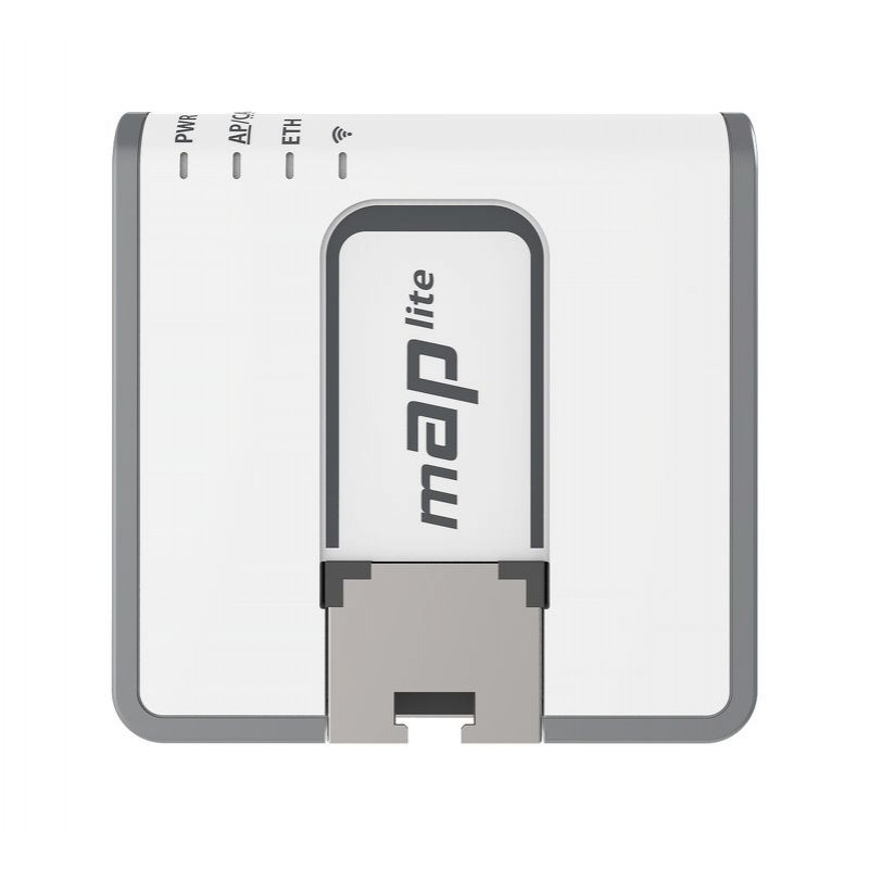 Router Mikrotik mAP lite bianco con supporto PoE