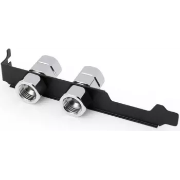 Alphacool ES staffa PCIe 2x G1/4 IG e passacavo