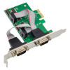 InLine® scheda interfaccia PCIe x1, 4x RS-232, Low Profile