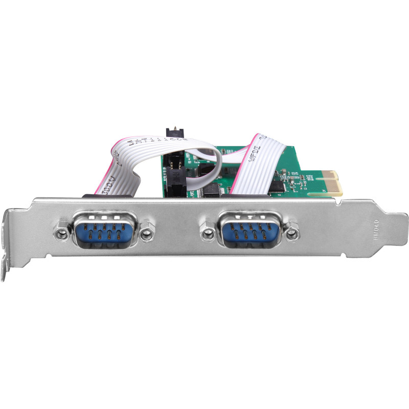 InLine® scheda interfaccia PCIe x1, 4x RS-232, Low Profile