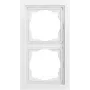 GIRA 0212705 Placca coprifilo 2 moduli, piatta, Gira F200, bianco puro