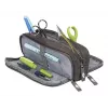 WEDO Astuccio portapenne College, poliestere, grigio, scomparto interno spazioso, 3 scomparti con zip, 7 penne
