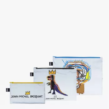 LOQI Basquiat Set sacche – Crown, Pez Dispenser, Untitled (3 pz.)