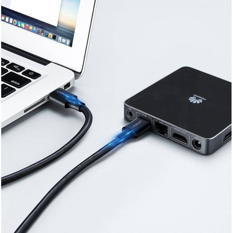 Ugreen US102 Cavo USB 2.0 maschio a maschio, 0,5 m, nero