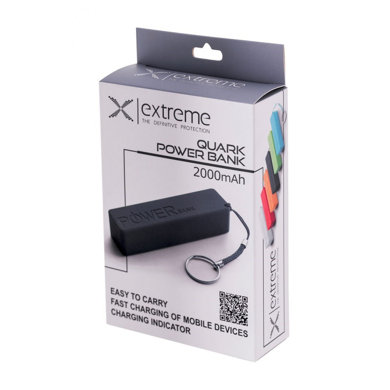 Esperanza Quark Powerbank 2000 mAh, nero