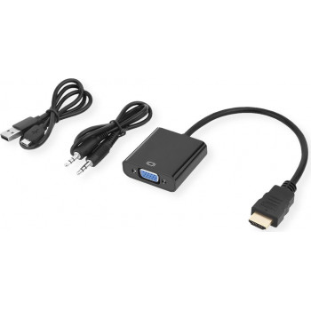 Secomp STANDARD Cavo adattatore HDMI a VGA + audio, maschio/femmina, 0,23 m