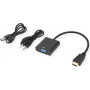 Secomp STANDARD Cavo adattatore HDMI a VGA + audio, maschio/femmina, 0,23 m