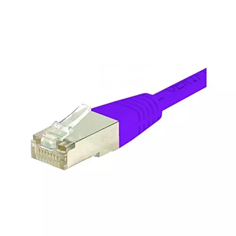 Exertis Connect Cavo patch Cat6 S/FTP snagless RJ45, 10 m, viola