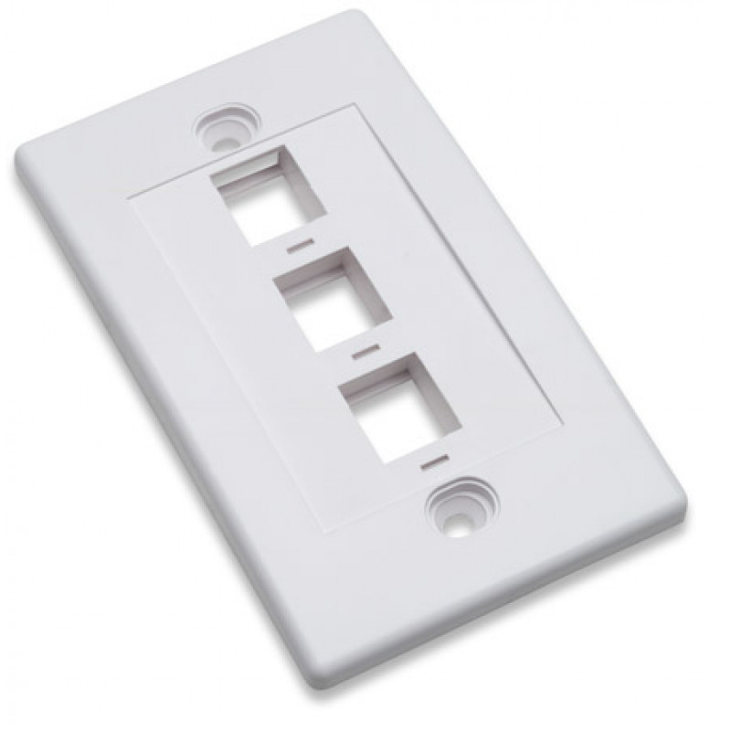 Intellinet 163309 Placca a parete 3x Keystone