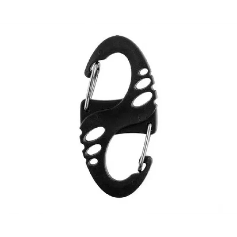 Mil-Tec Set moschettoni S-Hook – nero