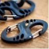 Mil-Tec Set moschettoni S-Hook – nero