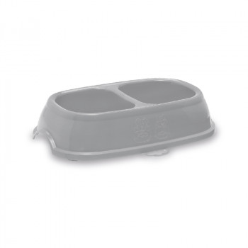 Stefanplast Mangiatoia Break 11 0,4+0,4L 28x17x6cm assortito grigio/blu