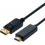 Cavo DisplayPort Secomp, 2 m, 4K, nero