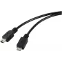 Cavo USB 2.0 Renkforce Micro-USB a Mini-USB, 0,5 m, nero