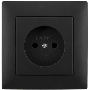 Presa singola VCX WESA LC 07C, nera