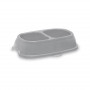 Mangiatoia per animali Stefanplast Break 13 0,2+0,2 l, 21x13x5 cm, assortiti grigio/blu