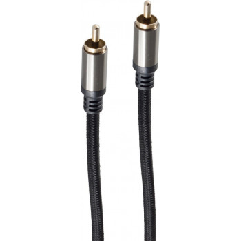 Cavo audio Cinch shiverpeaks BS20-40155, connettore RCA - connettore RCA, contatti dorati, 1,5 m, nero