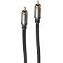 Cavo audio Cinch shiverpeaks BS20-40155, connettore RCA - connettore RCA, contatti dorati, 1,5 m, nero