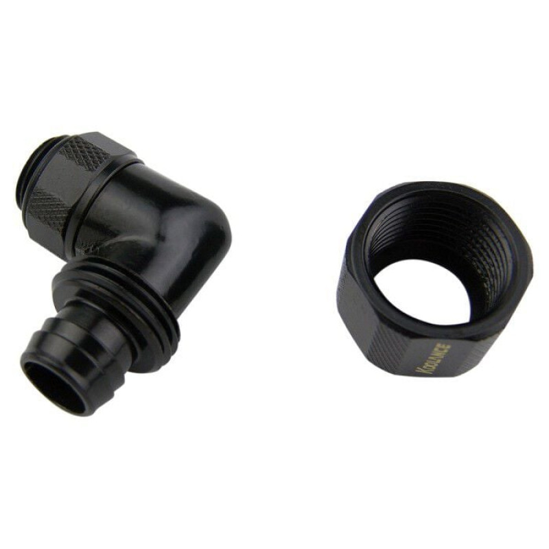 Raccordo a compressione Koolance per 10 mm x 13 mm - nero