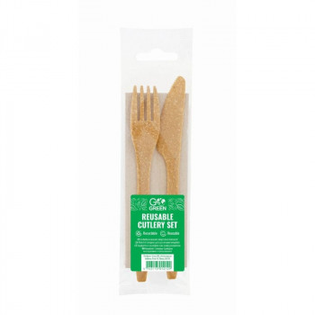 Set posate riutilizzabile Gogreen Go Green