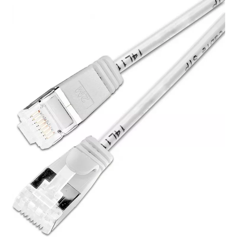 Cavo patch Wirewin Slim Cat6a Light, rotondo, U/FTP, Ø 3,8 mm, bianco (PKW-LIGHT-STP-K6A 0.15 WS)
