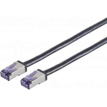 Shiverpeaks cavo patch Cat6a S/FTP RJ45, 0,5 m, nero