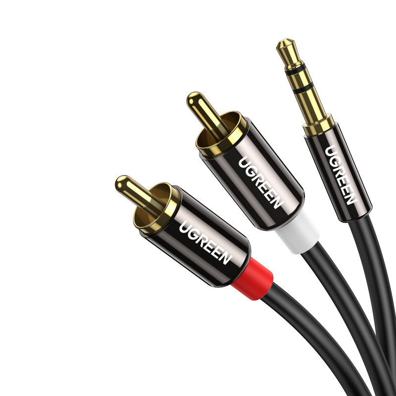 UGREEN AV116 cavo audio RCA-AUX 3,5 mm 1 m - nero
