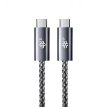 TB cavo USB 3.2 Gen 1 intrecciato USB-C-USB-C, 1 m, 100 W, nero